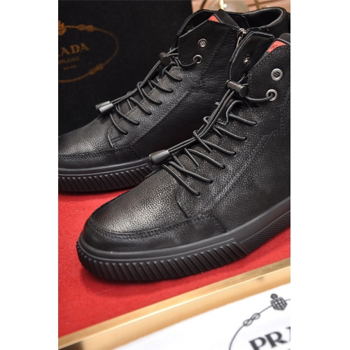 Replica Prada High Tops Shoes For Men #537334 $85.00 USD for Wholesale
