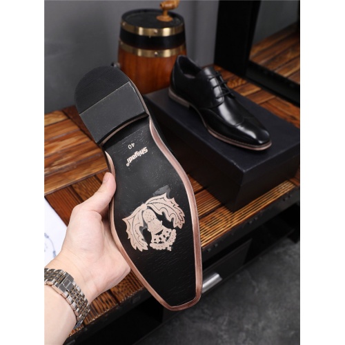 Replica Prada Leather Shoes For Men #537337 $82.00 USD for Wholesale