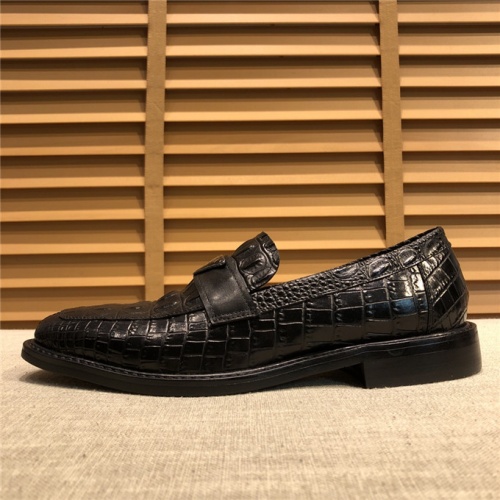 Replica Prada Leather Shoes For Men #537341 $85.00 USD for Wholesale