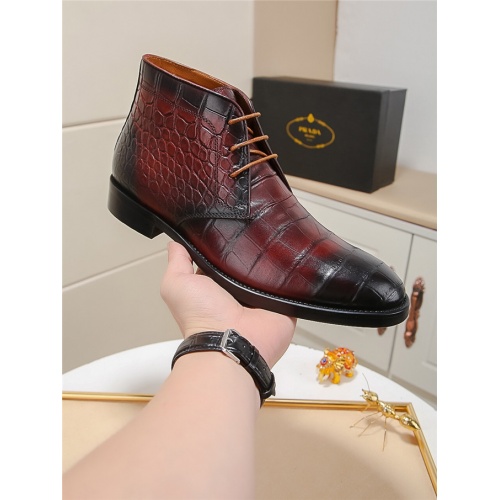 Replica Prada Boots For Men #537351 $100.00 USD for Wholesale
