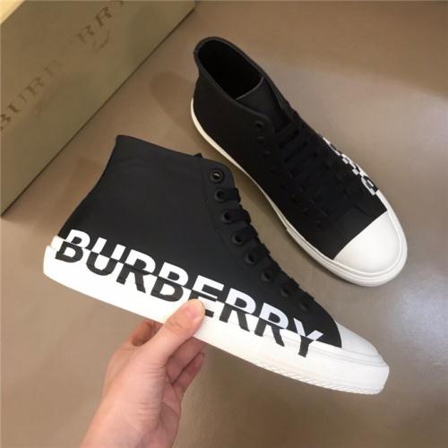 Replica Burberry High Tops Shoes For Men #538022 $82.00 USD for Wholesale
