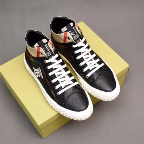 Replica Burberry High Tops Shoes For Men #538027 $80.00 USD for Wholesale