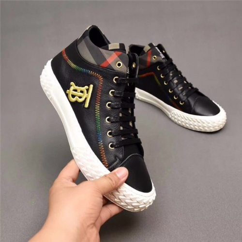 Burberry High Tops Shoes For Men #538028 $80.00 USD, Wholesale Replica Burberry High Tops Shoes