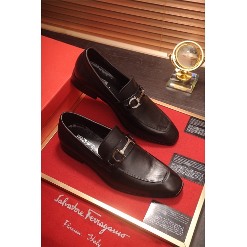 Salvatore Ferragamo Leather Shoes For Men #538132 $85.00 USD, Wholesale Replica Salvatore Ferragamo Leather Shoes