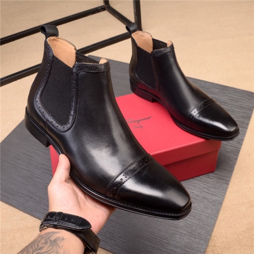 Salvatore Ferragamo Boots For Men #538139 $112.00 USD, Wholesale Replica Salvatore Ferragamo Boots