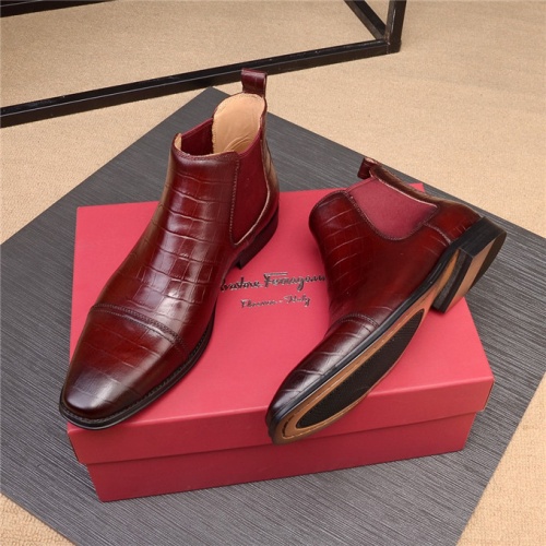 Replica Salvatore Ferragamo Boots For Men #538140 $112.00 USD for Wholesale