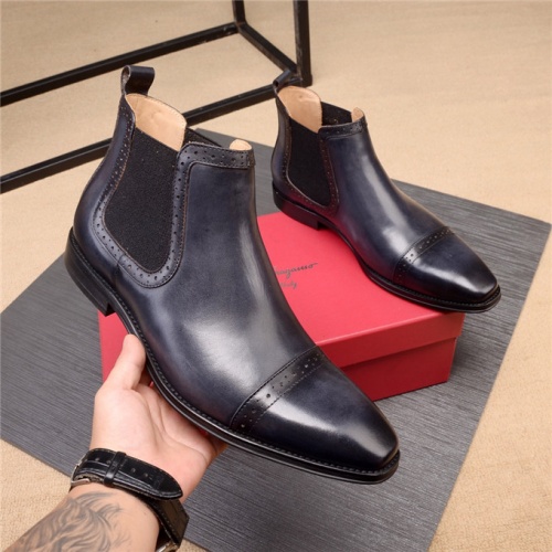 Salvatore Ferragamo Boots For Men #538141 $112.00 USD, Wholesale Replica Salvatore Ferragamo Boots