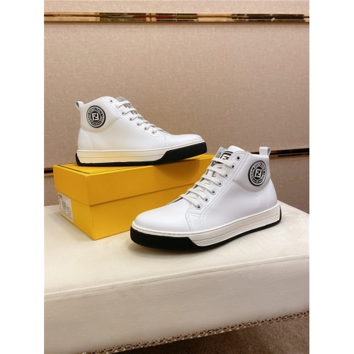 Fendi High Tops Casual Shoes For Men #538181 $80.00 USD, Wholesale Replica Fendi High Tops Casual Shoes
