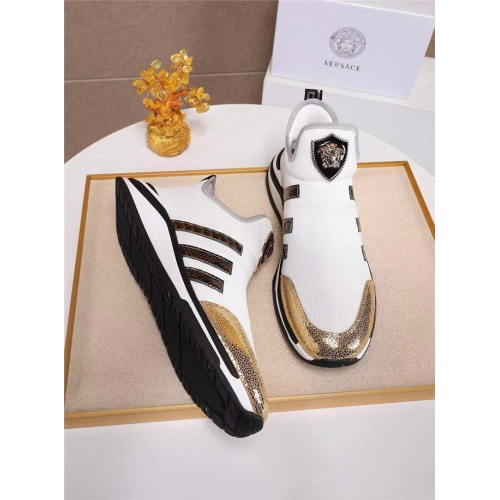 Versace Casual Shoes For Men #538353 $72.00 USD, Wholesale Replica Versace Flat Shoes