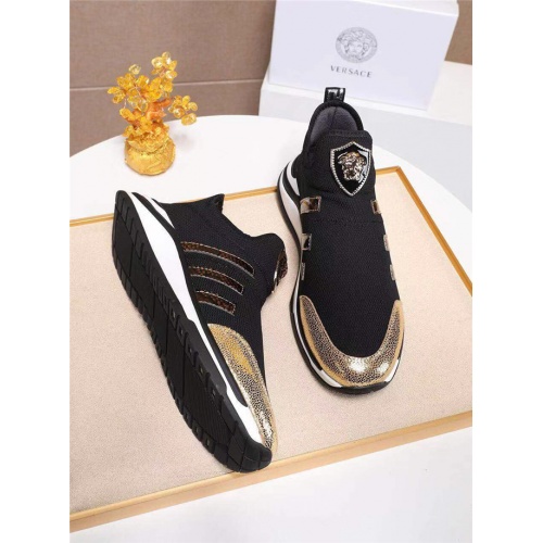 Versace Casual Shoes For Men #538354 $72.00 USD, Wholesale Replica Versace Flat Shoes