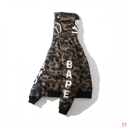 Replica Bape Cotton-Jackets Long Sleeved For Men #538468 $89.00 USD for Wholesale
