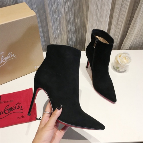 Replica Christian Louboutin Boots For Women #538837 $88.00 USD for Wholesale