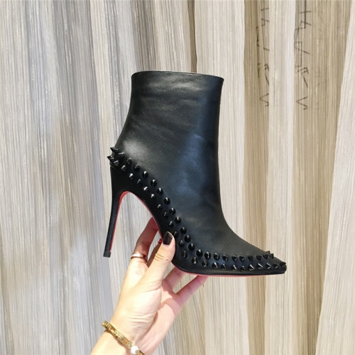 Replica Christian Louboutin Boots For Women #538845 $105.00 USD for Wholesale