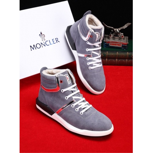 Moncler High Tops Shoe For Men #539092 $82.00 USD, Wholesale Replica Moncler Shoes