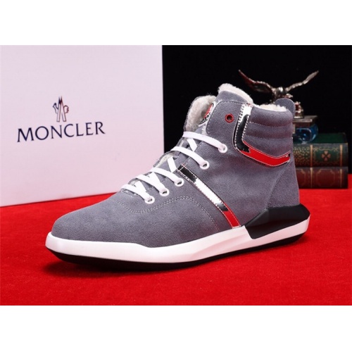 Replica Moncler High Tops Shoe For Men #539092 $82.00 USD for Wholesale