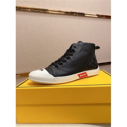 Fendi High Tops Casual Shoes For Men #540021 $85.00 USD, Wholesale Replica Fendi High Tops Casual Shoes