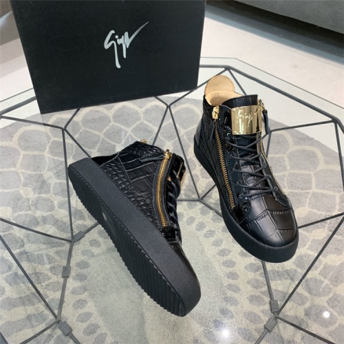 Replica Giuseppe Zanotti High Tops Shoes For Men #541628 $92.00 USD for Wholesale