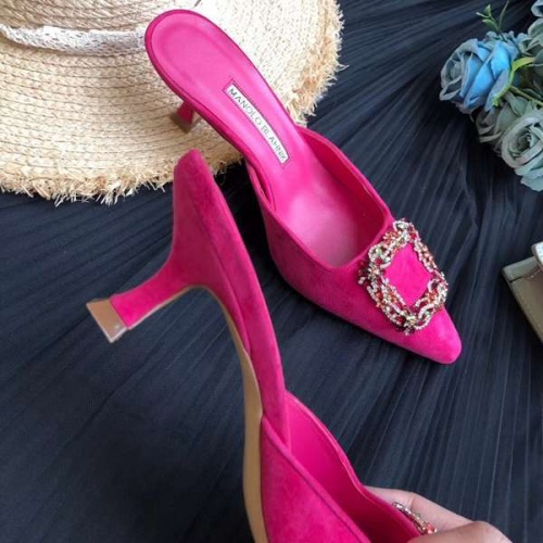Replica Manolo Blahnik High-Heeled Shoes For Women #541653 $115.00 USD for Wholesale