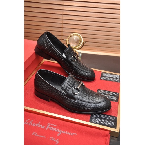 Ferragamo Leather Shoes For Men #542051 $85.00 USD, Wholesale Replica Salvatore Ferragamo Leather Shoes
