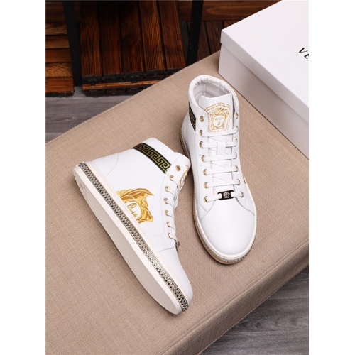 Replica Versace High Tops Shoes For Men #542218 $82.00 USD for Wholesale
