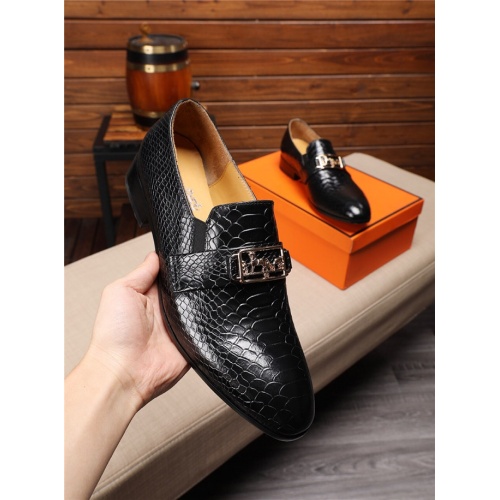Hermes Leather Shoes For Men #542418 $82.00 USD, Wholesale Replica Hermes Leather Shoes