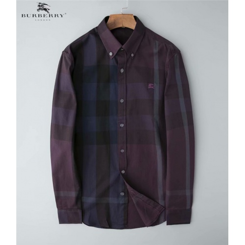 Burberry Shirts Long Sleeved For Men #543258 $43.00 USD, Wholesale Replica Burberry Shirts