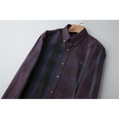 Replica Burberry Shirts Long Sleeved For Men #543258 $43.00 USD for Wholesale