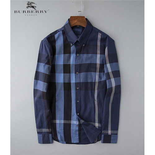 Burberry Shirts Long Sleeved For Men #543262 $43.00 USD, Wholesale Replica Burberry Shirts