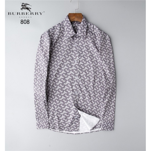 Burberry Shirts Long Sleeved For Men #543304 $43.00 USD, Wholesale Replica Burberry Shirts