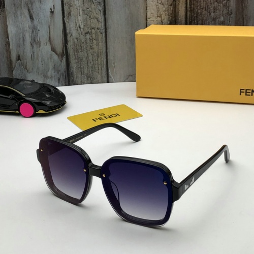 Fendi AAA Quality Sunglasses In Black #544937 $54.00 USD, Wholesale Replica Fendi AAA Quality Sunglasses