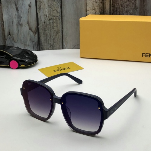 Fendi AAA Quality Sunglasses In Navy #544938 $54.00 USD, Wholesale Replica Fendi AAA Quality Sunglasses