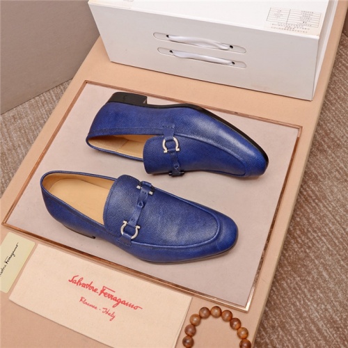 Replica Salvatore Ferragamo Leather Shoes For Men #545025 $105.00 USD for Wholesale