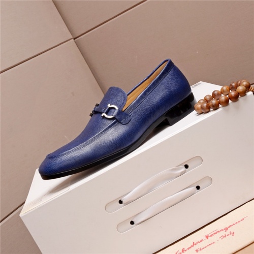 Replica Salvatore Ferragamo Leather Shoes For Men #545025 $105.00 USD for Wholesale