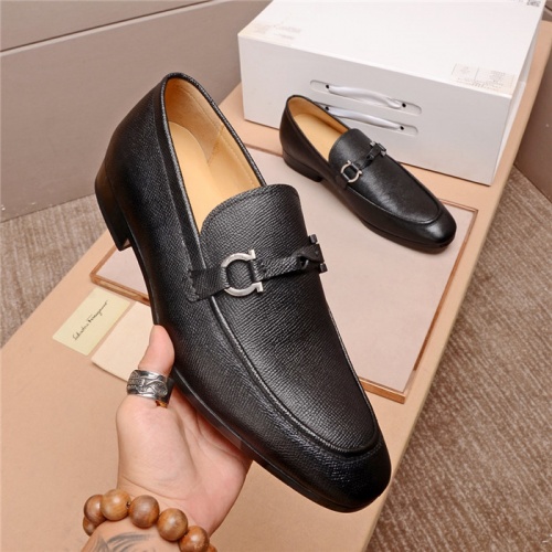 Salvatore Ferragamo Leather Shoes For Men #545027 $105.00 USD, Wholesale Replica Salvatore Ferragamo Leather Shoes