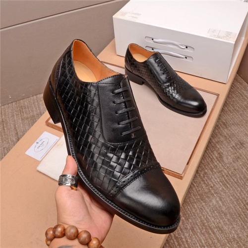 Prada Leather Shoes For Men #545028 $105.00 USD, Wholesale Replica Prada Leather Shoes