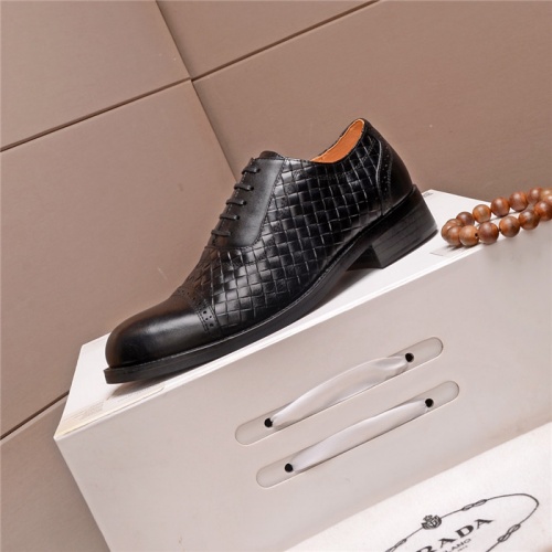 Replica Prada Leather Shoes For Men #545028 $105.00 USD for Wholesale