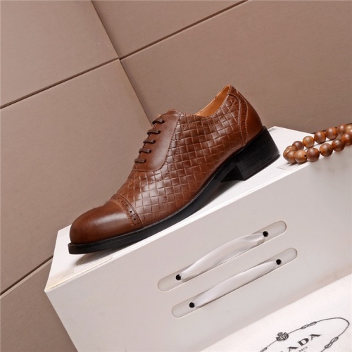 Replica Prada Leather Shoes For Men #545029 $105.00 USD for Wholesale