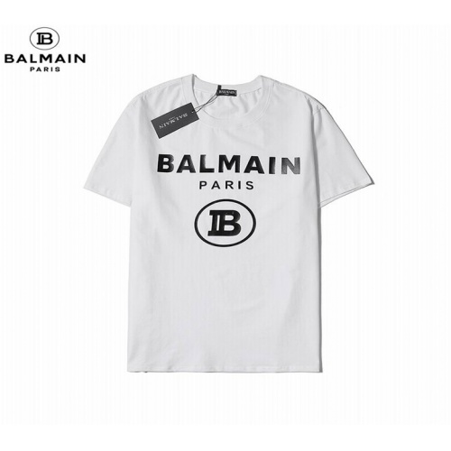 Balmain T-Shirts Short Sleeved For Unisex #545664 $25.00 USD, Wholesale Replica Balmain T-Shirts