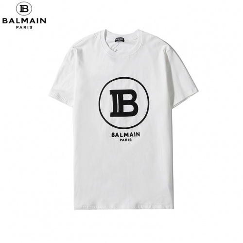 Balmain T-Shirts Short Sleeved For Unisex #545670 $25.00 USD, Wholesale Replica Balmain T-Shirts