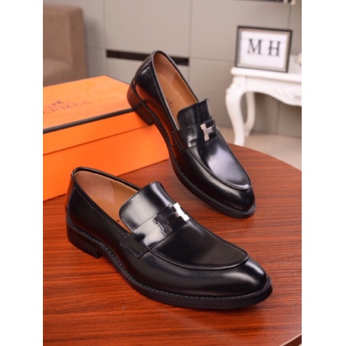 Hermes Leather Shoes For Men #545715 $85.00 USD, Wholesale Replica Hermes Leather Shoes