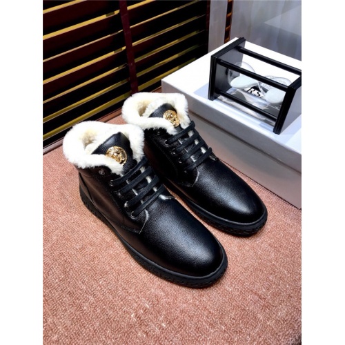 Replica Versace High Tops Shoes For Men #545884 $82.00 USD for Wholesale