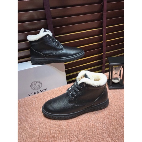 Replica Versace High Tops Shoes For Men #545884 $82.00 USD for Wholesale