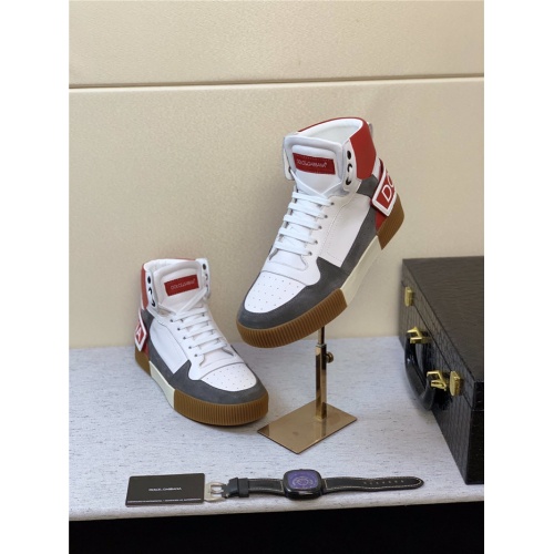Replica Dolce & Gabbana D&G High Tops Shoes For Men #546416 $112.00 USD for Wholesale