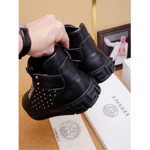 Replica Versace High Tops Shoes For Men #547432 $80.00 USD for Wholesale