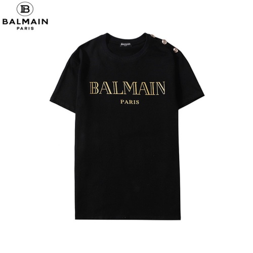 Balmain T-Shirts Short Sleeved For Unisex #547452 $28.00 USD, Wholesale Replica Balmain T-Shirts