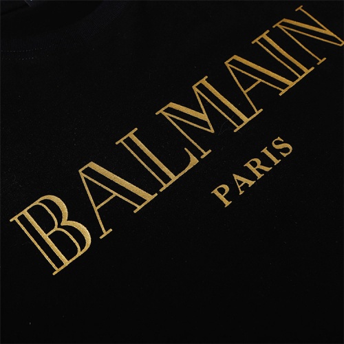 Replica Balmain T-Shirts Short Sleeved For Unisex #547452 $28.00 USD for Wholesale