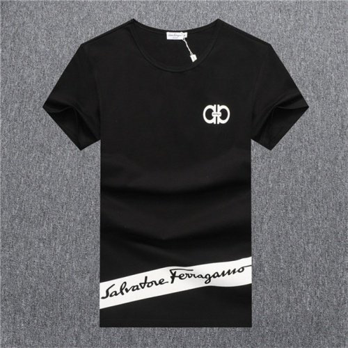 Salvatore Ferragamo T-Shirts Short Sleeved For Men #548138 $24.00 USD, Wholesale Replica Salvatore Ferragamo T-Shirts