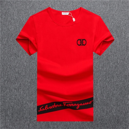Salvatore Ferragamo T-Shirts Short Sleeved For Men #548139 $24.00 USD, Wholesale Replica Salvatore Ferragamo T-Shirts