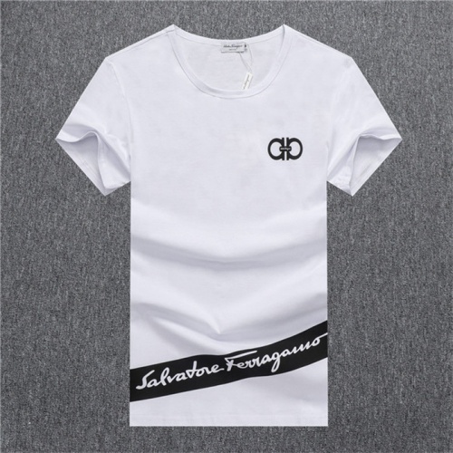 Salvatore Ferragamo T-Shirts Short Sleeved For Men #548140 $24.00 USD, Wholesale Replica Salvatore Ferragamo T-Shirts