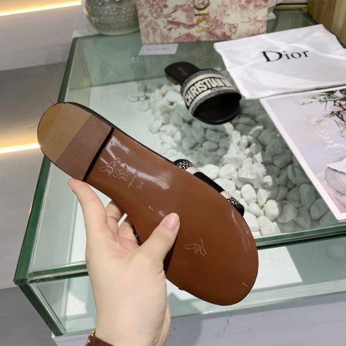 Replica Christian Dior Slippers For Women #549393 $56.00 USD for Wholesale